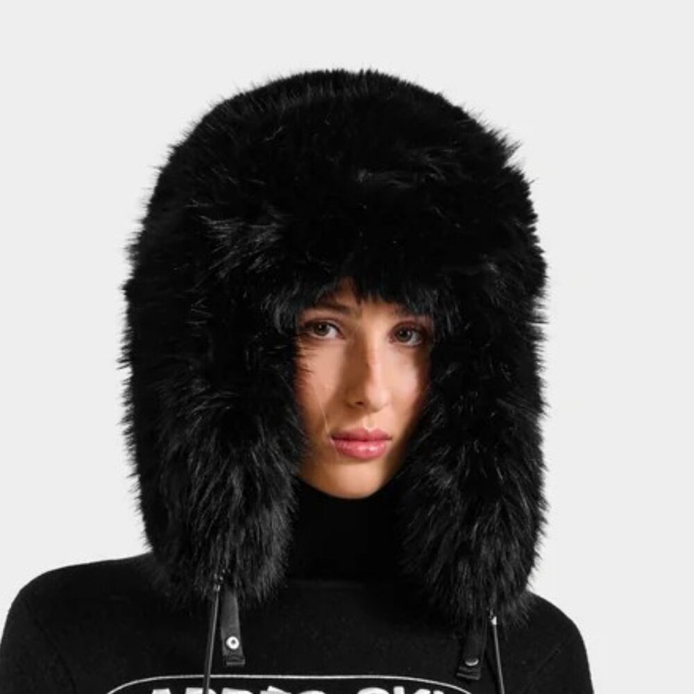 RUDSAK Lira woman's brown faux fur aviator hat